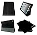 Bear Motion for iPad 2/3 / 4 - Genuine Cowhide Leather Case for iPad 2 / iPad 3 / iPad 4 with Built in Stand Support Sleep Function - Black