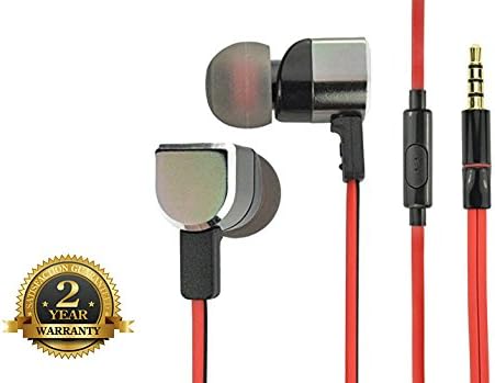 SOWND MHMS272CA01-KR HD 3.5mm D-Shape Microphone Earphones (Black-Red)