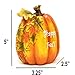Thanksgiving Pumpkin Table Decorations Happy Fall and Be Thankful Figurine 2 Inspirational Harvest Autumn Resin Centerpieces for Outdoor Fireplace Mantle Kitchen Living Room Home Party Shelf Decor