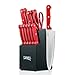 Ginsu GES-RD-DS-014-4 Essentials, 14 Piece, Red