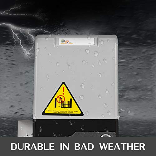 OrangeA Automatic Gate Opener 3300lb with Infrared Security Photocell Sensor with 2 Remote Controls Sliding Gate Opener Move Speed 43ft Per Min - Thumbnail 2
