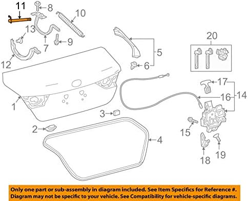 Amazon Com Toyota Support Assy Luggag Automotive