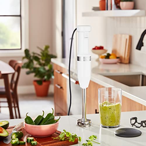 KitchenAid Variable Speed Corded Hand Blender KHBV53, White Pricepulse