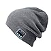 Etterfly Bluetooth Winter Hat Built-in Wireless Stereo Speaker Headphone Headset Christmas Halloween Gift for Outdoors Hands-Free Earphone (Grey)