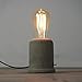 IJ INJUICY Vintage Cement Concrete Table Lamp-Loft Retro Style Desk Lamps For Living Room Decor