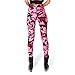 Rantanto Free Size 3D Printed Camouflage Stretch Womens Leggings (Large-X-Large, W0017 Pink Camouflage)