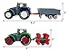 VidaToy 1:64 Die Cast Slide Farm Tractor Cars Toys Play Vehicle Set