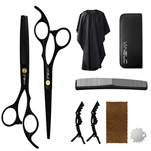 VANELC Hair Cutting Scissors Set 6 Inch, Hair Thinning Scissors