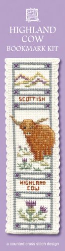 Textile Heritage Collection Cross Stitch Bookmark Kit - Highland Cow