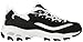 Skechers Sport Women's D'lites Looking Glass Fashion Sneaker, Black/White Lace, 9 M US