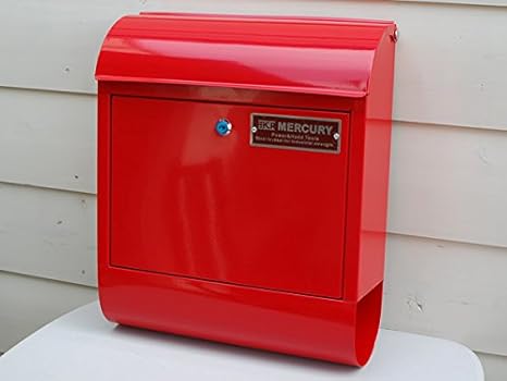 Amazon Co Jp Mercury マーキュリー メールボックス レッド 郵便受 メールポーチ ポスト レトロモダン 玄関 アメリカン雑貨 アメリカ雑貨 ポスト ホーム キッチン
