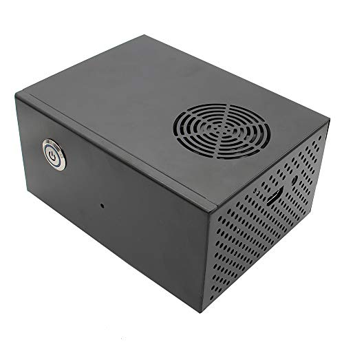 Geekworm Raspberry Pi X830 HDD SATA Storage Board Matching Metal Case/Enclosure + Power Control Switch + Cooling Fan Kit Support ROCK64 Board