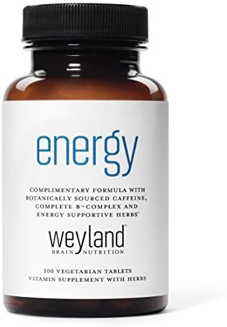 Weyland: Energy - Complementary Energy Formula w/ Botanically Sourced Caffeine, Complete B-Complex and Energy Supportive Herbs (3 Bottles) by Weyland Brain Nutrition