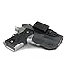 FoxX Holsters Deluxe Trapp Kydex IWB Holster - Kimber 1911 Ultra Carry II, Ultra TLE II Our Smallest Inside Waistband Holster Adjustable Cant & Retention, Concealed Carry Holster (Carbon Fiber Black)