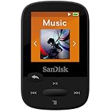 SanDisk 8GB Clip Sport MP3 Player, Black - LCD Screen and FM Radio - SDMX24-008G-G46K