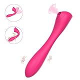 G-spot Clit Sucking Vibrator, Clitoral Sucking Dildo Stimulator with…