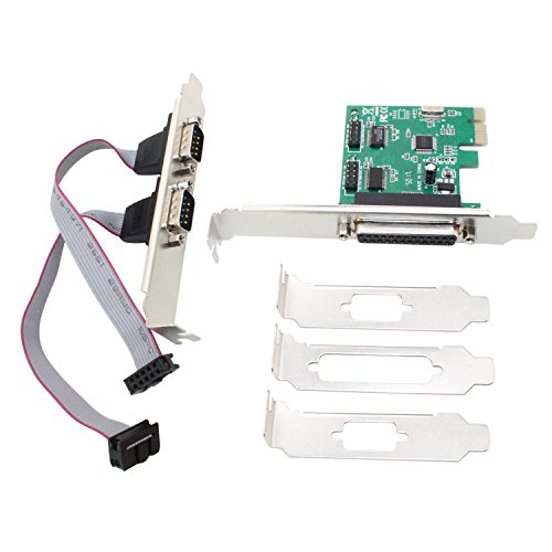 Dual Serial Parallel Port PCIe Card, Tanbin PCIe Serial Parallel Port