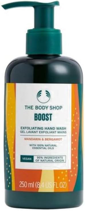 The Body Shop BOOST Exfoliating Hand Wash 250ml - Cleanse & Revitalise