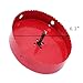 LC LICTOP 6.3 Inch Hole Saw, Heavy Duty Bi-Metal Cornhole Cutter, HSS Blade Drill Bit for Ceiling Light, Wood, Soft Metal Sheet, Plastic Panel, Drywall and Fiberboard, with Positive Rake Teeth, Red