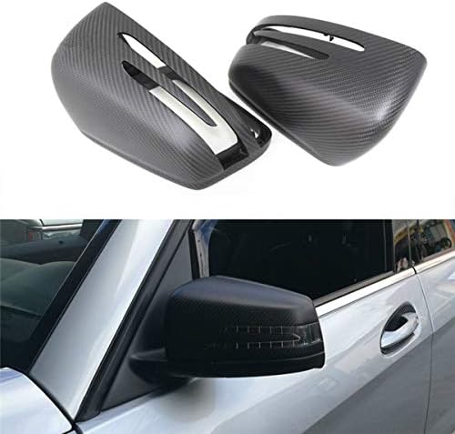 Carbon Fiber Rear View Mirror Cover for Mercedes, Car Exterior Mirror Cap for Mercedes Benz W204 W207 W212 W176 W218 W221, Carbon Fiber Rearview Mirror Cover for Mercedes Benz A C CLS E CLA Class