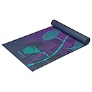 Gaiam 05-62433  Premium Print Yoga Mat, Lily Shadows, 5/6mm