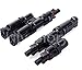 LilyGlory Solar Panel MC4 T Y Branch Connectors Cable Splitter Coupler