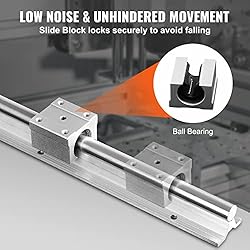VEVOR Linear Rail, 2PCS SBR16-800mm, Linear Slide