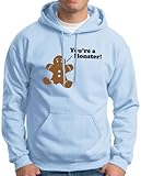 You're A Monster Gingerbread Man Premium Hoodie Sweatshirt Large Light Blue