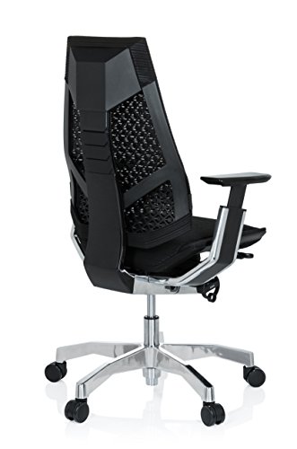 HJH-Office-652601-Sedia-Executive-Genidia-Tessuto-di-Rete-Nero-Sedia-da-Ufficio-Alta-Gama-ergonomico