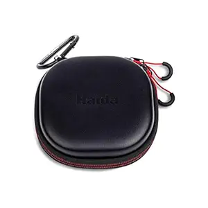 Haida 5 Filter Hard Tortoise Storage/Travel Zipper Case w Carabiner Holds up to 82mm Filters HD4480