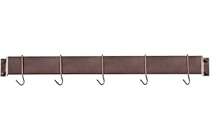 Cuisinart Chef's Classic 33-Inch Bar-Style Wall-Mount Pot Rack, Oil-Rubbed Bronze
