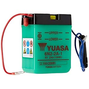YUASA Batterij 6N2-2A-1 batterij (prijs incl. EUR 7,50 borg)