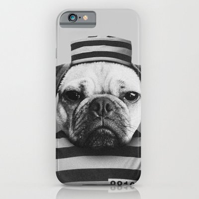 Society6 - Pug Convict iPhone 6 Case by Ryan Simpson