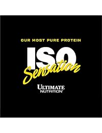 Ultimate Nutrition ISO Sensation 93 polvo aislante de proteína de suero puro con 1.06 onzas...