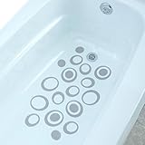 Adhesive Oval Bath Treads - Gray (21 Count)