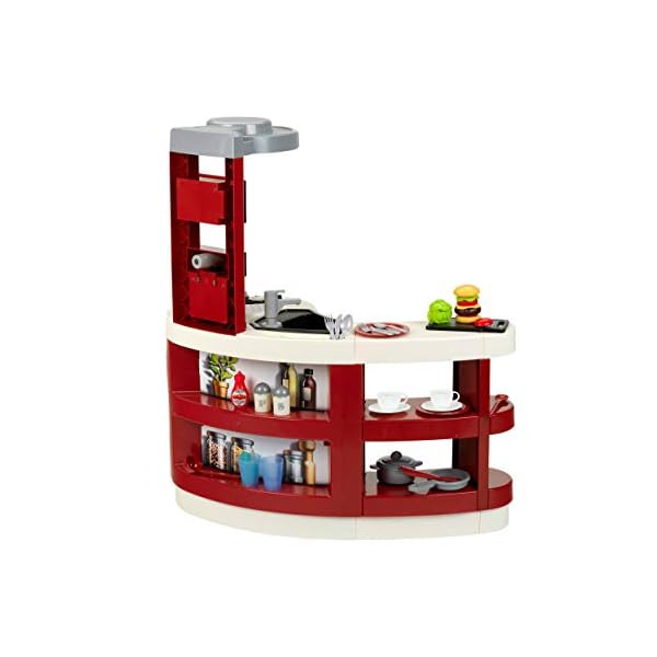 Theo Klein 7101 Miele Küche Wave Spicy I Liebevoll ausgestattete Küche mit modernen Spielgeräten I Inkl. Hamburger-Set I… – Bild 4