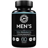 Stellar Labs Men's Low FODMAP Vegan Daily Multivitamin, No Iron | Easy On Sensitive Stomachs, Easy to Swallow Vitamins | Immune Support, Antioxidant Energy Blend, Male Support | IBS Friendly Capsules