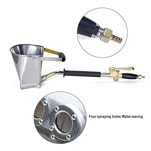 Buy Stucco Sprayer 4 Jet Wall Sprayer Cement Mortar Spray Hopper