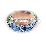 Boosic Long Dangle Coin Tassel Dance Belt Adjustable Waist Chain Belt Gypsy Bohemian For Women