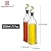 Glass Olive Oil Dispenser, 17oz Oil Pour Bottle with Non-drip Spout and Auto Flip Cap, Vinegar Cruet for Kitchen and Cooking