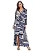 ROMWE Women's Bohemian Long Sleeve V neck Split Long Wrap Maxi Dress