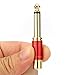 MOBOREST 1/4 in to RCA Female Pure Copper Adapter, 6.35mm Mono TS Plug Male 1/4 inch to RCA Female Stereo Interconnect Audio Adapter, (Red-2Pack)
