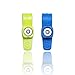 Lion Royal Dog Tag Clip, Dog Tag Silencer Easily Change Plastic Pet ID Tag Holder for Dogs & Cats Collars and Harnesses. (Fluorescent Yellow, Blue)