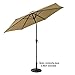FLAME&SHADE 9 ft Outdoor Market Patio Table Umbrella with Tilt, Beige