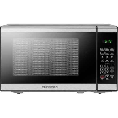 Chefman Mikrowelle 20 L, 800 W, 6 Voreinstellungen, 10 Leistungsstufen