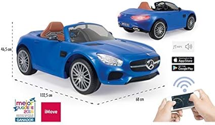 montable eléctrico injusa mercedes benz amg gt 6 volts rojo