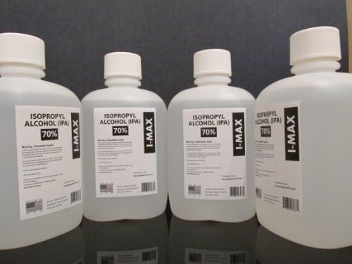 4 Gallons of USP Grade High Purity Isopropyl Alcohol 99.5%+ - Made in USA - Includes Four 2 OZ USP Grade IPA 70% Spray Bottles