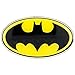 Fan Emblems DC Comics Heroes and Villains Domed Chrome Decal - Classic Logos (Classic Batman Logo (Black-Yellow))