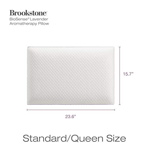BROOKSTONE BioSense Lavender Infused Aromatherapy Scented Memory Foam