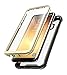 i-Blason Ares Full-Body Rugged Clear Bumper Case with Built-in Screen Protector for Samsung Galaxy S8+ Plus 2017 Release, Black/Gold
